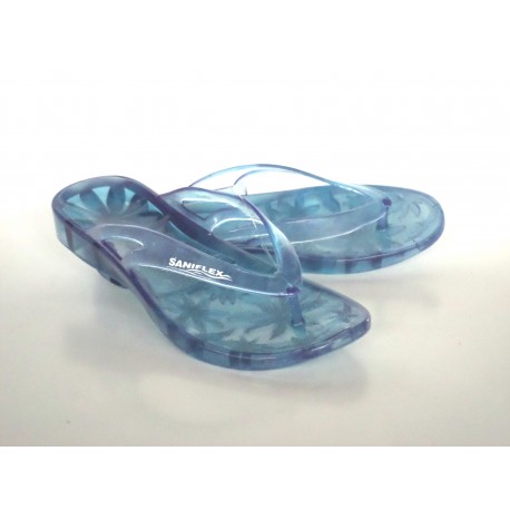 CIABATTA GOMMA SANIFLEX 37 AZZURRO Collo assortito 12paia 35/41